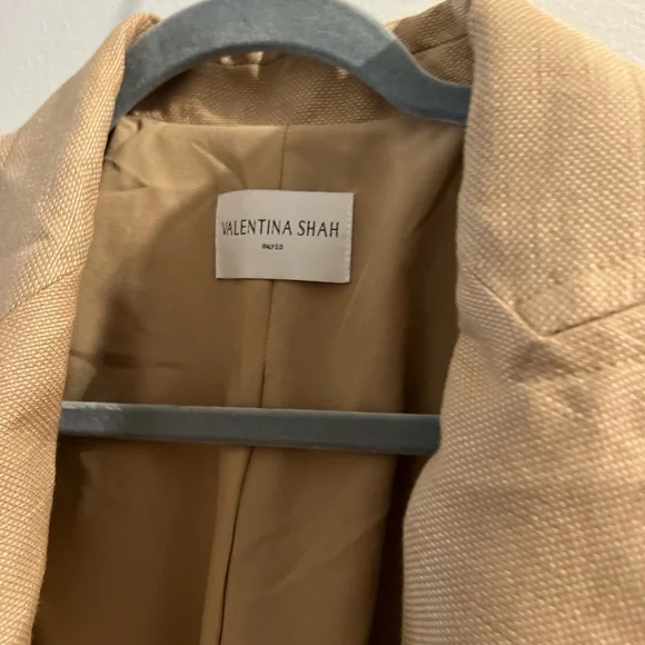 Valentina Shah Camel -Beige Blazer / Jacket Size 4 - Picture 4 of 11